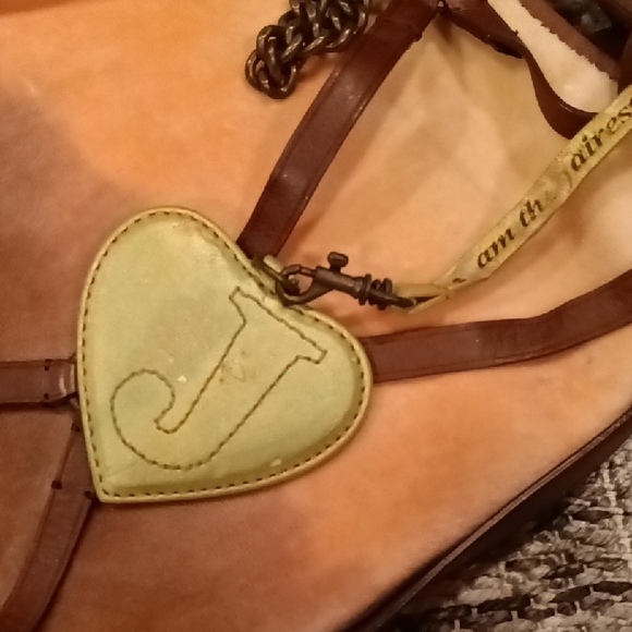 Rare! Y2K Juicy Couture Vintage Velour And Leather Bag - Picture 8 of 13